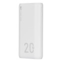 SILICON POWER QS15 valge välisaku 20000 mAh 2x USB QC 3.0 1x USB-C PD (SP20KMAPBKQS150W)