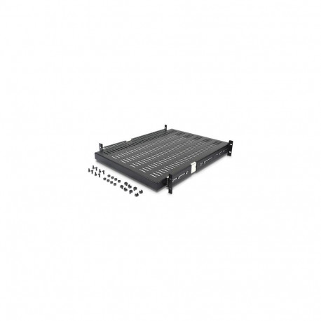 StarTech.com 2HE ausziehbarer Rack-Fachboden belüftet - 22.7kg - 19 Serverschrank Rack-Shelf - Schwa