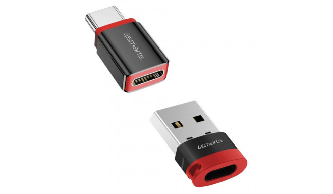 "4smarts USB-C auf USB-A / USB-C Datenblocker Adapter, 2er Set"