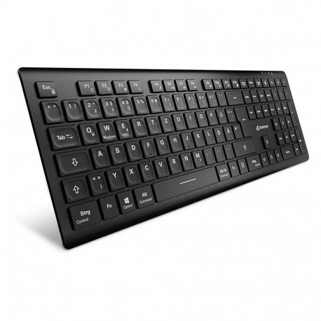 "Sharkoon OfficePal K30W DE Layout Rubberdome black"