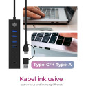 "ICY BOX IB-HUB1737-C3 USB-C/USB-A 3.2 HUB 7-Port 4xUSB-A; 3xUSB-C"