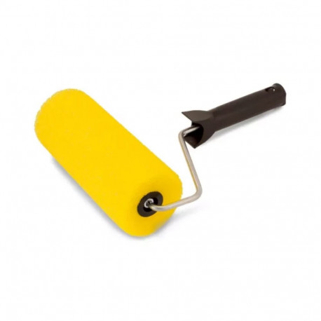 Rullis ar rokt. 18cm Ø75mm, 6mm, porolons, dzeltens, melns kāts 85881810 COLOR EXPERT