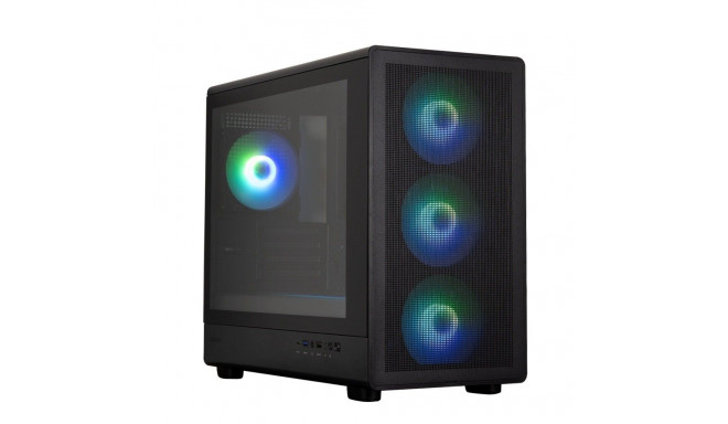 M5 BLACK mATX Mini Tower 4xFans ARGB