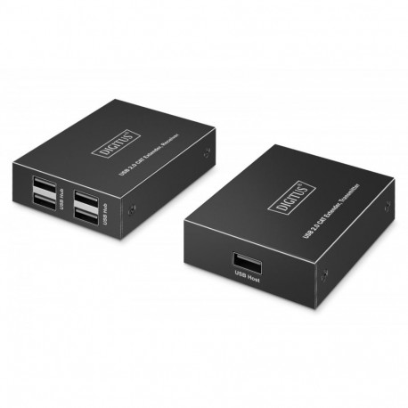 Category 6 UTP USB 2.0 pikendi kuni 150m, 4× USB-A kuni 480 Mbps, 1× RJ45 (Gigabit Ethernet) – kompl