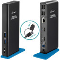 i-tec USB 3.0 / USB-C Dual HDMI Docking Station 2x HDMI LAN Audio 6x USB (1x BC 1.2 fast charging po