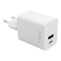 Fixed Mini USB-C/USB Travel Charger 45W, white