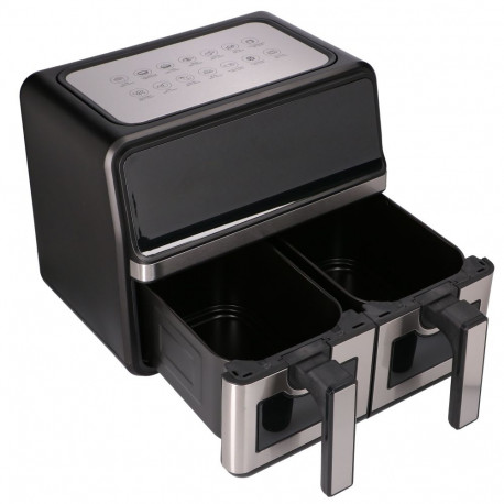 Extralink Home kuumaõhufritüür 9L must kahe korviga, 2200W
