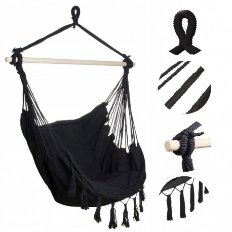 Black Forest rippkiik, Brasiilia tool 100x130cm must