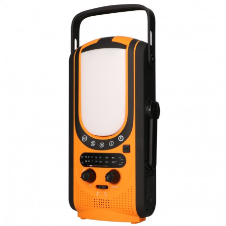 Extralink Solar emergency radio with hand crank dynamo, powerbank, 6000mAh, with SOS flashlight