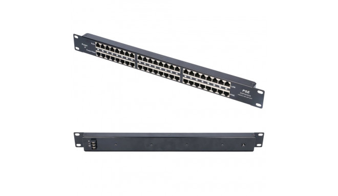 Extralink 24 porti PoE süstik 24x 100Mb/s RJ45, rackmount