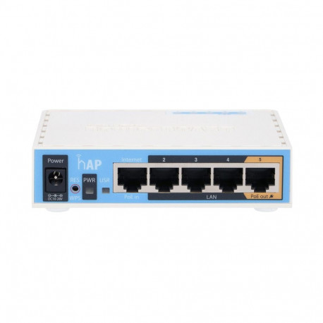 MikroTik hAP WiFi Router RB951Ui-2nD, 2.4GHz, 5x RJ45 100Mb/s