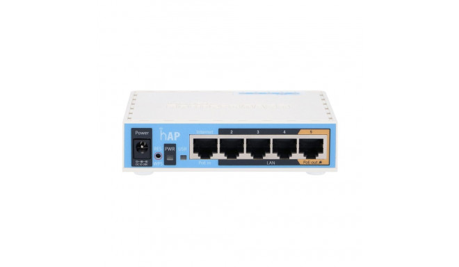 MikroTik hAP WiFi Router RB951Ui-2nD, 2,4GHz, 5x RJ45 100Mb/s