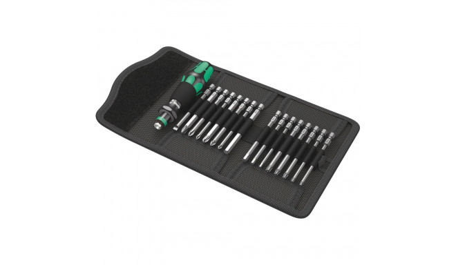 17-piece screwdriver bits with handle in case WERA KK60