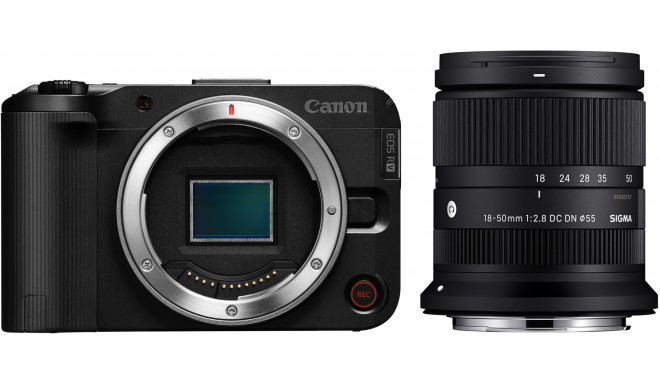 Canon EOS R50 V + Sigma 18-50mm, must