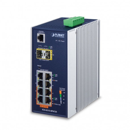 PLANET võrgulüliti IGS-4215-4P4T2S haldatav L2/L4 Gigabit Ethernet (10/100/1000) Power over Ethernet