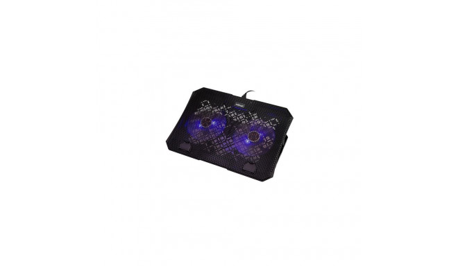 Laptop cooling stand HISMART, with 2 LED fans, 5 positions