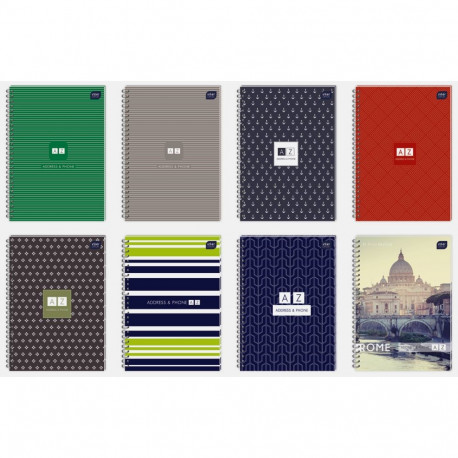 Märkmik -aadress+telefon, A6, joon, Interdruk