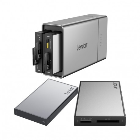 Lexar Professional Workflow Go I with SD/microSD reader and 2TB SSD