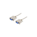 Deltaco DEL-37D serial cable White 2 m DB9