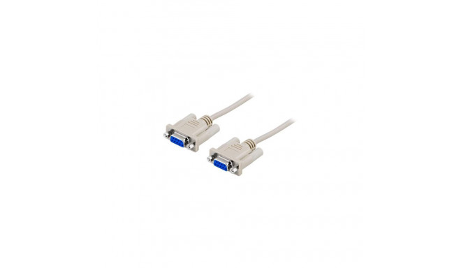 Deltaco DEL-37D serial cable White 2 m DB9