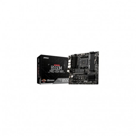 MSI B550M PRO-VDH WIFI motherboard AMD B550 Socket AM4 micro ATX