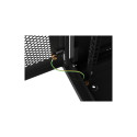 Lanberg riputatav seinakapp 19" 9U 600x450 must perforeeritud ustega