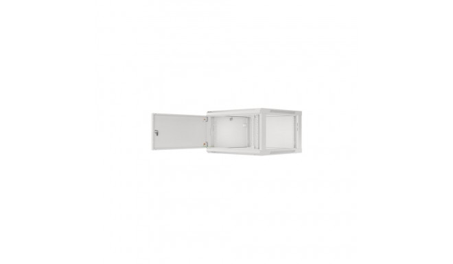 Lanberg wall-mounted rack cabinet 19" 6U 600X600 gray metal door