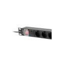 Lanberg PDU 19" 1U 16A 8x Schuko 2m must