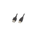 Lanberg USB-A 2.0 kaabel 1,8 m | CA-USBE-10CC-0018-BK | USB Type-A – USB Type-A