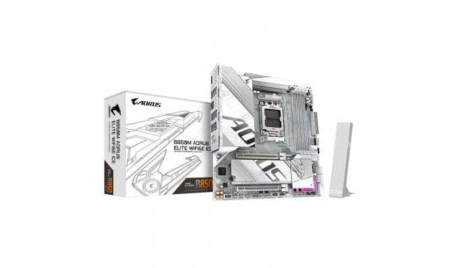 Mainboard|GIGABYTE|AMD B850|SAM5|Micro-ATX|Memory DDR5|Memory slots 4|B850MAELTWF6EICE1.1