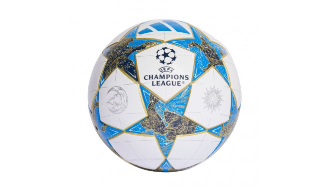Piłka nożna adidas UCL League 25/26 League Stage Box biało-niebiesko-złota JP1548 5