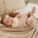 Babyono cotton knitted blanket beige 1647/03