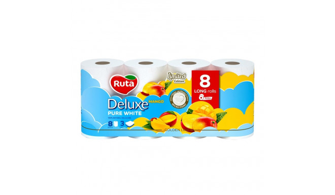 TOILET PAPER DELUXE MANGO 8PCS 3 LAYERS