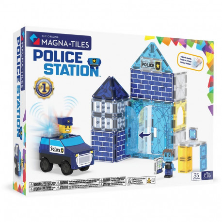 MAGNA-TILES magnet constructor set Police Station, 35 pcs