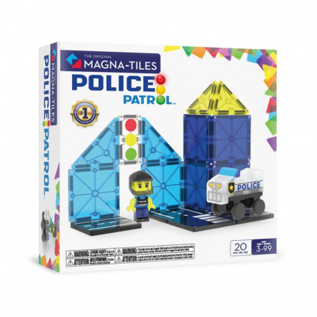 MAGNA-TILES magnet constructor set Police Patrol, 20 pcs