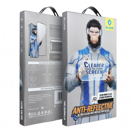 5D Mr. Monkey Glass - Apple iPhone 17 Pro black (Strong Premium AR)