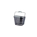 Jalgrattakorv ette, must 340x250x260mm