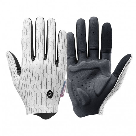 Rockbros sports gloves full spring-summer size XL - white and black
