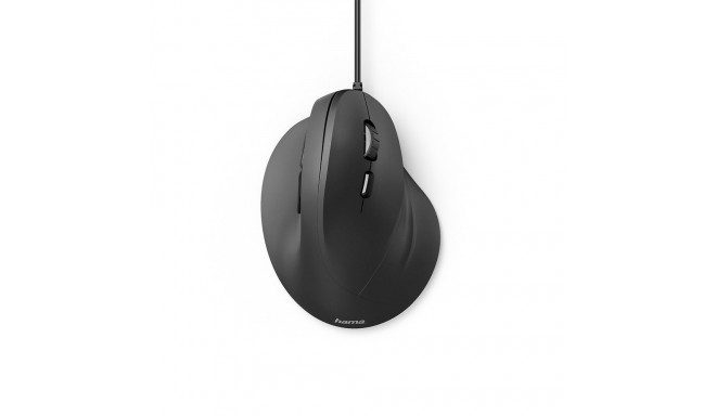 Hama EMC-500 Wired Mouse Ergonomic, Vertical - Black