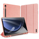 Dux Ducis Domo eco-leather case with stand for Samsung Tab S9 FE+ - pink