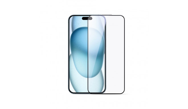 Joyroom JR-MLG0287 2.5D Anti-Blue Light + Dustproof Tempered Glass with Black Frame for iPhone 16 Pr