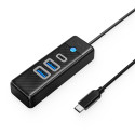 Orico PWC2U-C3 USB-C Hub / 2x USB-A 3.0 + 1x USB-C 3.0 - Black