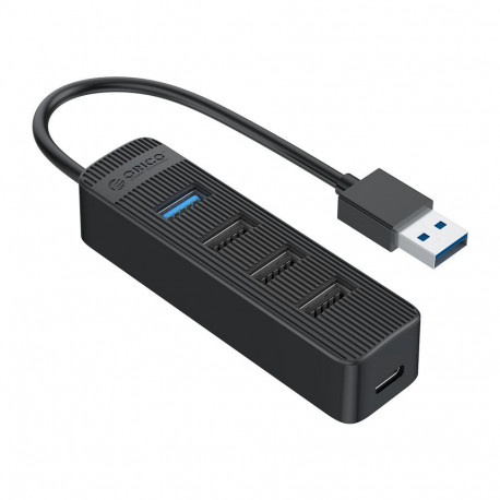 Orico TWU32-4A USB-A 3.1 hub / 1x USB-A 3.1 + 3x USB-A 2.0 + USB-C 5V/3A - black