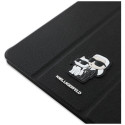 Karl Lagerfeld Saffiano Magnetic Karl & Choupette iPad Air 13" 2024 Book Cover Case - Black