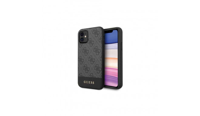 Guess 4G Stripe Collection case for iPhone 11 6.1" / Xr - gray