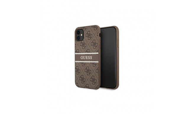 Guess 4G Stripe case for iPhone 11 / Xr 6.1" - brown