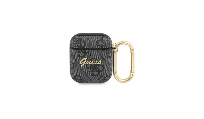 Guess 4G Script Metal Collection case for AirPods 1 / 2 - gray
