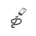 Audi Crossbody Leash Universal 120cm x 6mm - Black Audi Crossbody Leash Universal 120cm x 6mm - Black