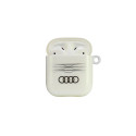 Audi IML Geometric Pattern Case for AirPods 1 / 2 - White