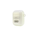 Audi IML Geometric Pattern Case for AirPods 1 / 2 - White